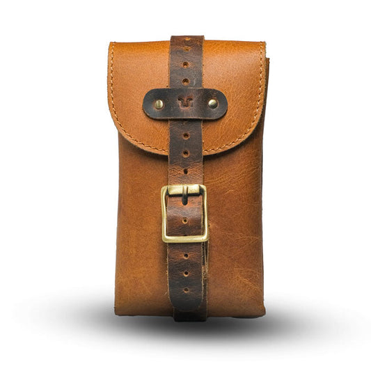 Trip Machine, Moto Exclusive Utility Pouch. Vintage Tan