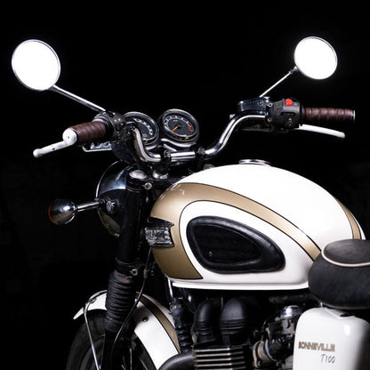 Trip Machine, leather handlebar grip wraps. Dark Brown Caffe
