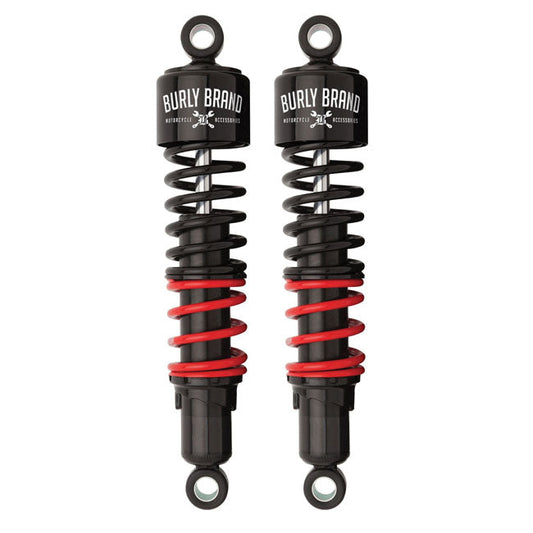 Burly Brand, stiletto shocks, 13" Heavy duty rate. Black