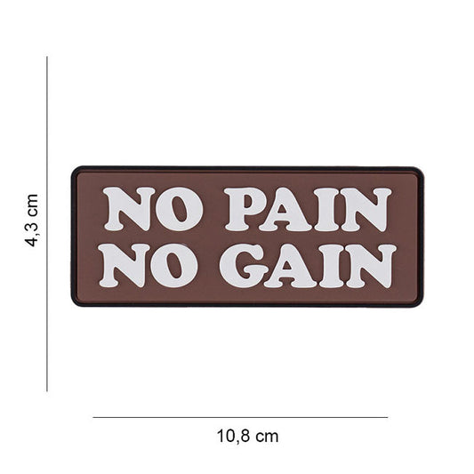 Army Surplus Patch 3D PVC No pain No Gain