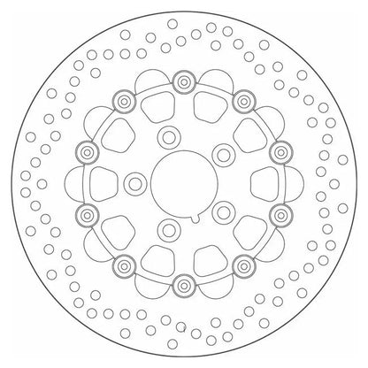 SBS, ''10-Spoke A Floater'' brake rotor 292mm. Rear
