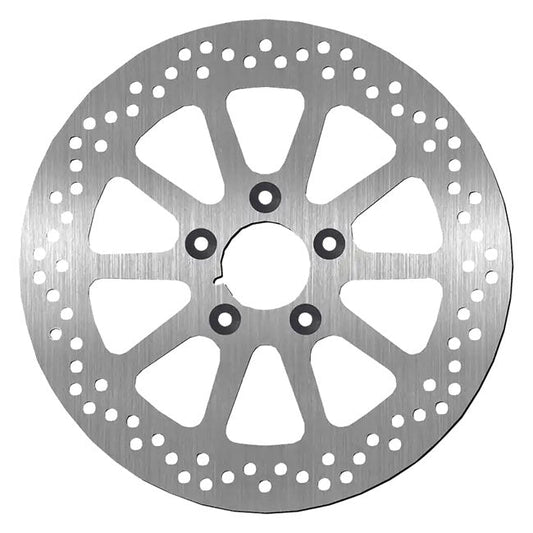 SBS, ''10-Spoke Rigid'' brake rotor 300mm. Rear. 6mm thick