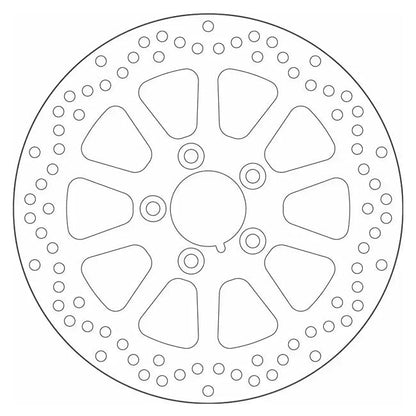 SBS, ''10-Spoke Rigid'' brake rotor 292mm. Rear