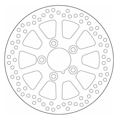 SBS, ''10-Spoke Rigid'' brake rotor 260mm. Rear