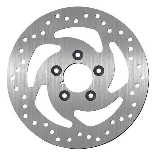 SBS, ''5-Spoke Swept Rigid'' brake rotor 260mm. Rear