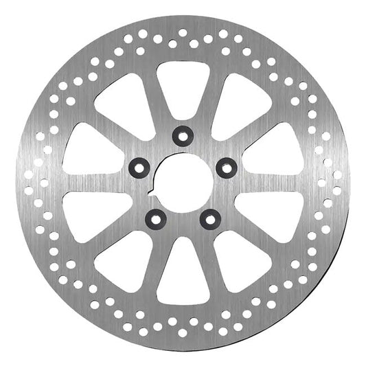 SBS, ''10-Spoke Rigid'' brake rotor 300mm. Rear. 5mm thick