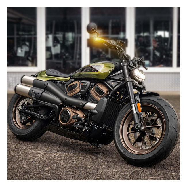 HeinzBikes, Nano below bar turn signals Black with PL