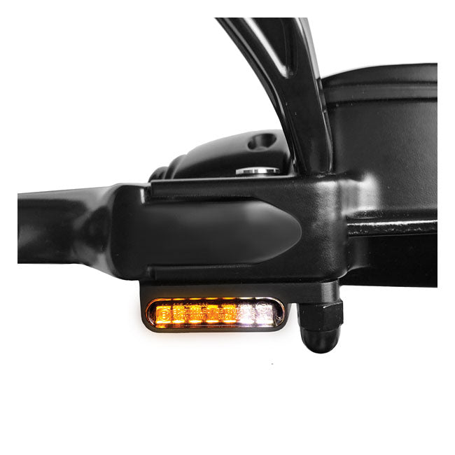 HeinzBikes, ''Stripes'' below bar turn signals. Black anodized
