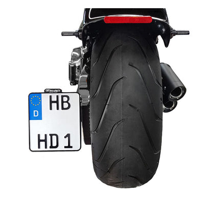 *6 DAYS EXTRA TRANSIT TIME* HeinzBikes, side mount license plate bracket. Black