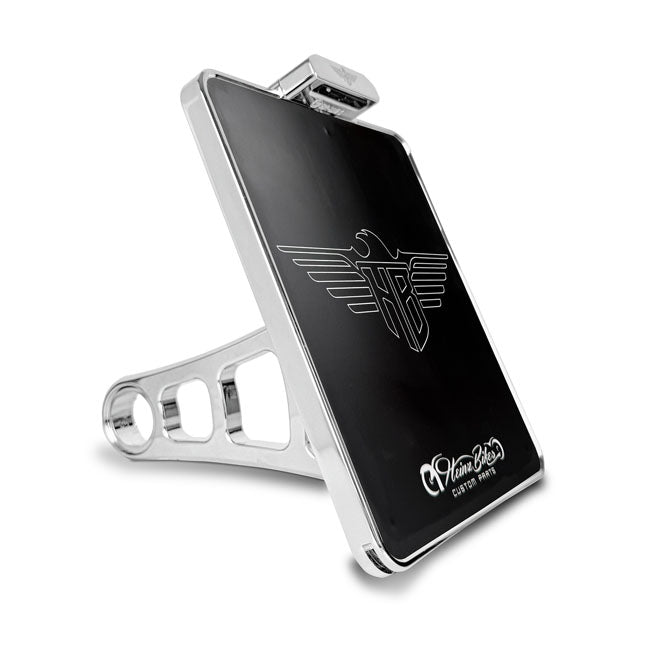 HeinzBikes, side mount license plate bracket. Chrome