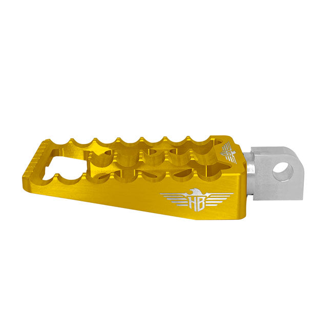 HeinzBikes, MX passenger foot pegs V1. Gold