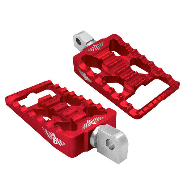 HeinzBikes, MX foot pegs V1. Red