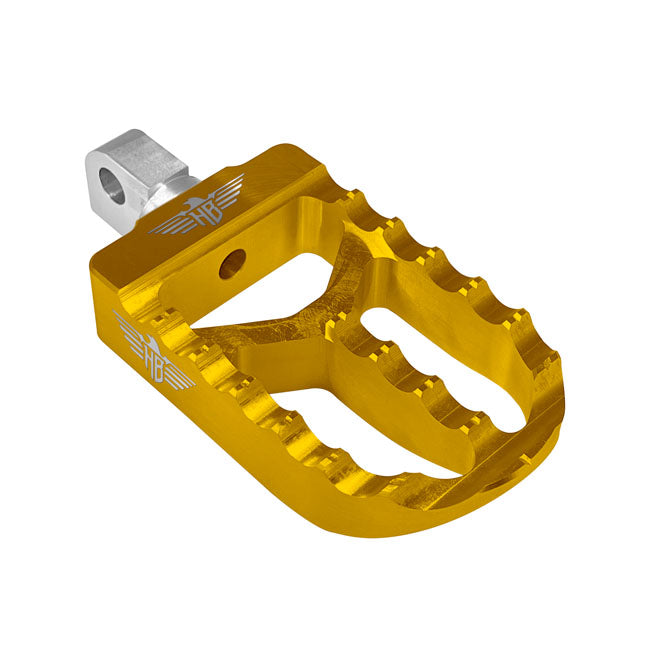 HeinzBikes, MX foot pegs V2. Gold