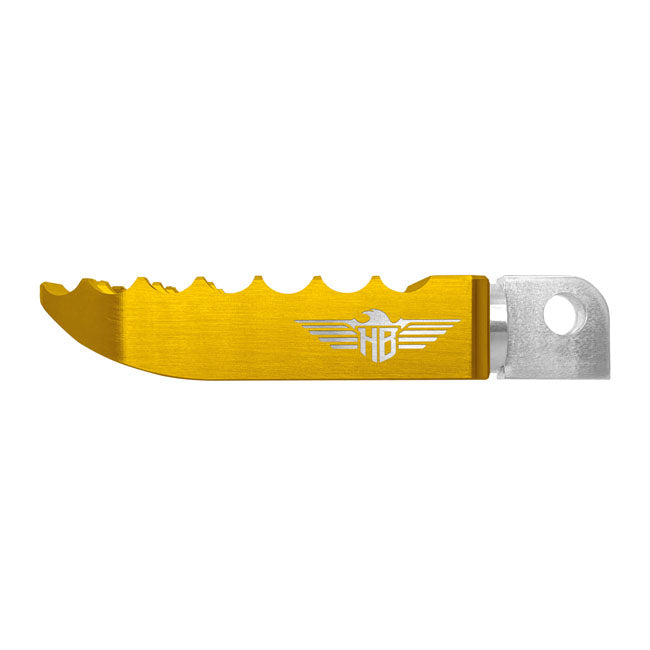 HeinzBikes, MX foot pegs V2. Gold