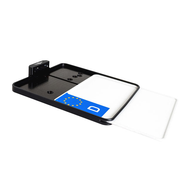 *6 DAYS EXTRA TRANSIT TIME* HeinzBikes, side mount license plate bracket. Black