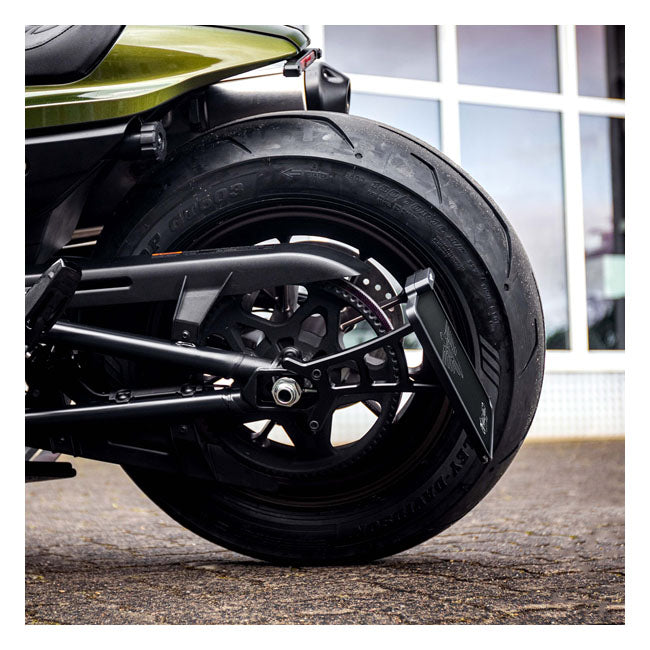 *6 DAYS EXTRA TRANSIT TIME* HeinzBikes, side mount license plate bracket. Black