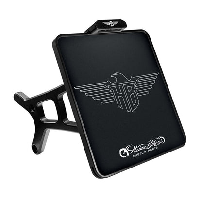 *6 DAYS EXTRA TRANSIT TIME* HeinzBikes, side mount license plate bracket. Black