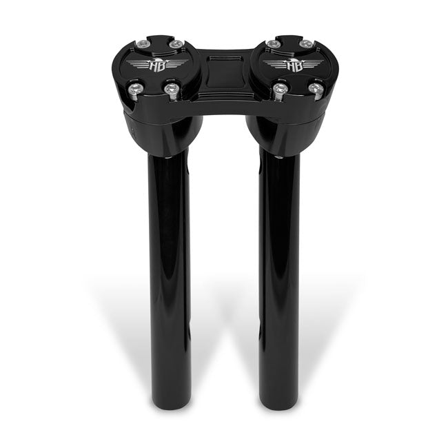 HeinzBikes, Clubstyle pullback risers 8". Black/Black