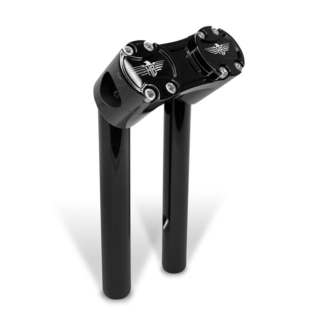 HeinzBikes, Clubstyle pullback risers 8". Black/Black