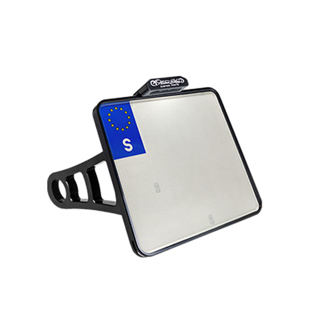*6 DAYS EXTRA TRANSIT TIME* HeinzBikes, side mount license plate bracket. Black
