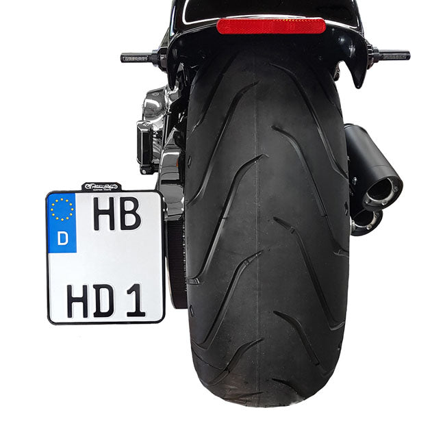 *6 DAYS EXTRA TRANSIT TIME* HeinzBikes, side mount licenese plate bracket. Black