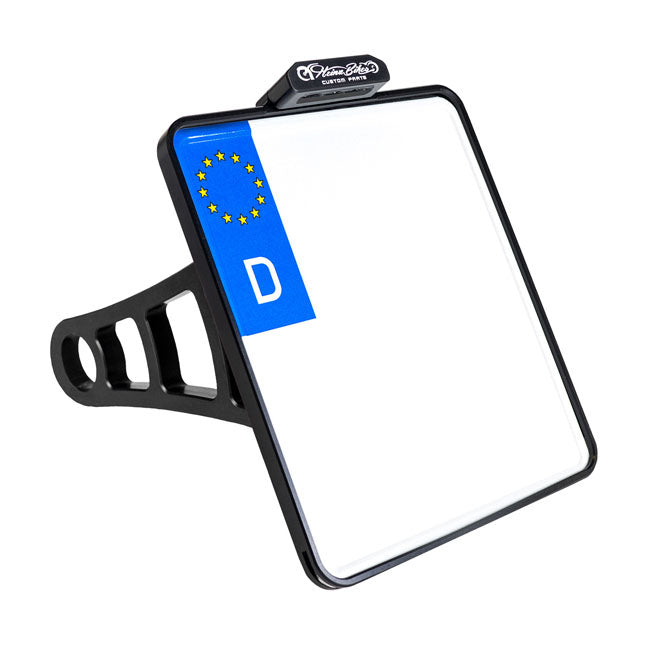 *6 DAYS EXTRA TRANSIT TIME* HeinzBikes, side mount licenese plate bracket. Black