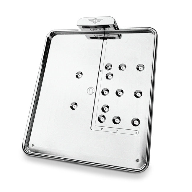 *6 DAYS EXTRA TRANSIT TIME* HeinzBikes, side mount license plate holder kit. Chrome