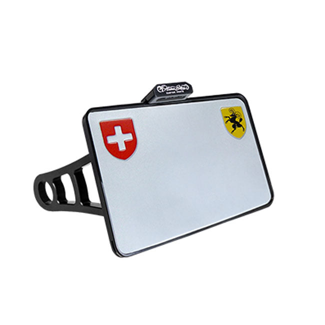 *6 DAYS EXTRA TRANSIT TIME* HeinzBikes, side mount license plate bracket. Black