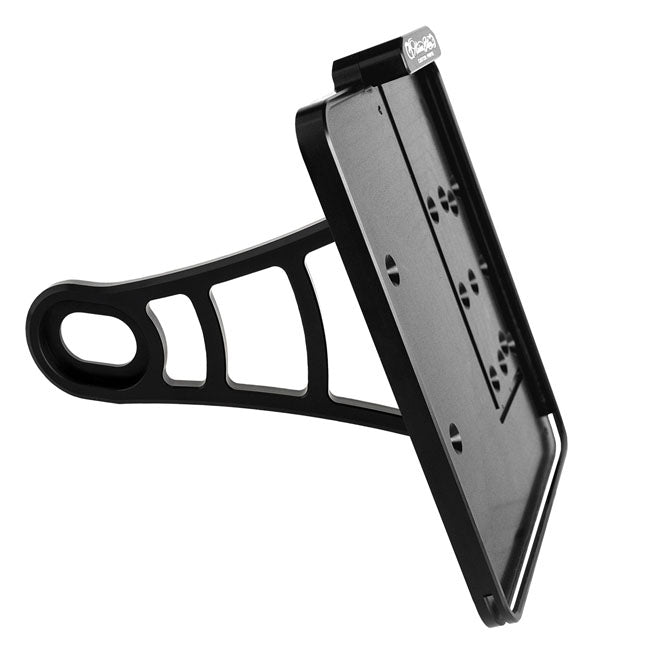 *6 DAYS EXTRA TRANSIT TIME* HeinzBikes, side mount license plate bracket. Black