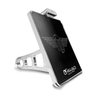 *6 DAYS EXTRA TRANSIT TIME* HeinzBikes, side mount license plate bracket. Chrome