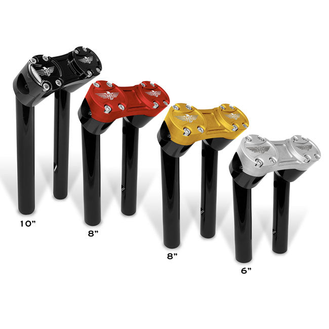 *6 DAYS EXTRA TRANSIT TIME* HeinzBikes, Clubstyle pullback risers 10". Black/Red