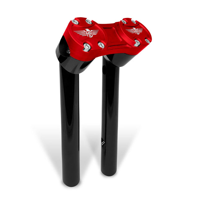 *6 DAYS EXTRA TRANSIT TIME* HeinzBikes, Clubstyle pullback risers 10". Black/Red
