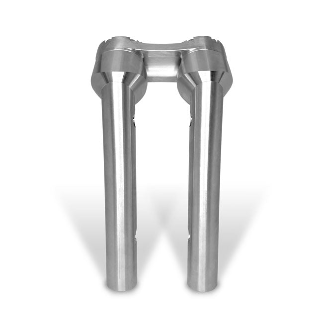 HeinzBikes, Clubstyle pullback risers 10". Silver/Silver