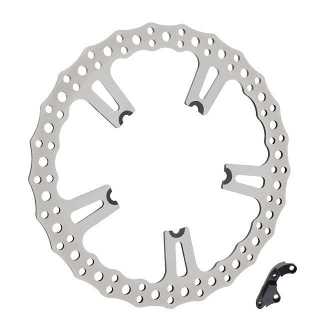 Arlen Ness, 15" Jagged front Big Brake rotor kit Left side