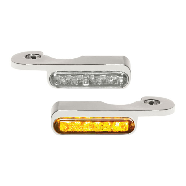 *6 DAYS EXTRA TRANSIT TIME* HeinzBikes, Stripes turn signals. Chrome