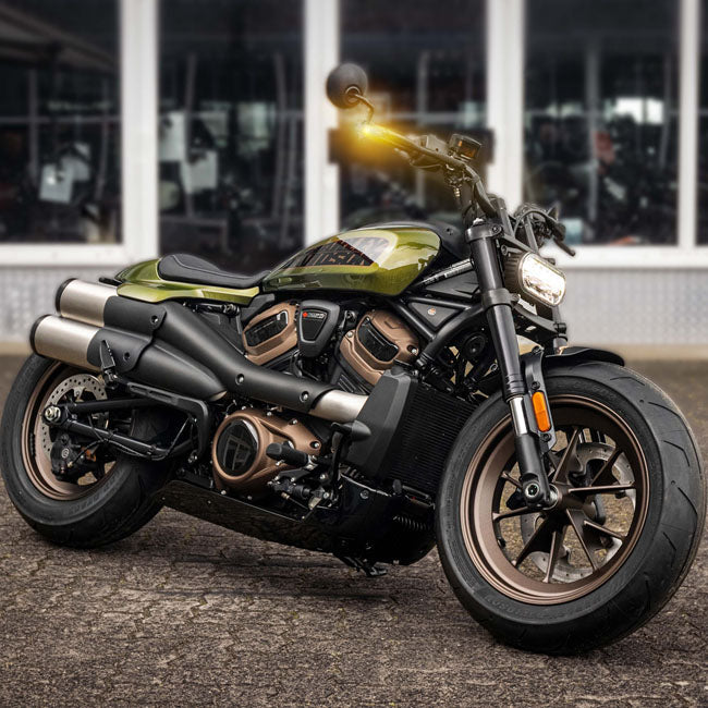 HeinzBikes, Nano below bar turn signals Black no PL