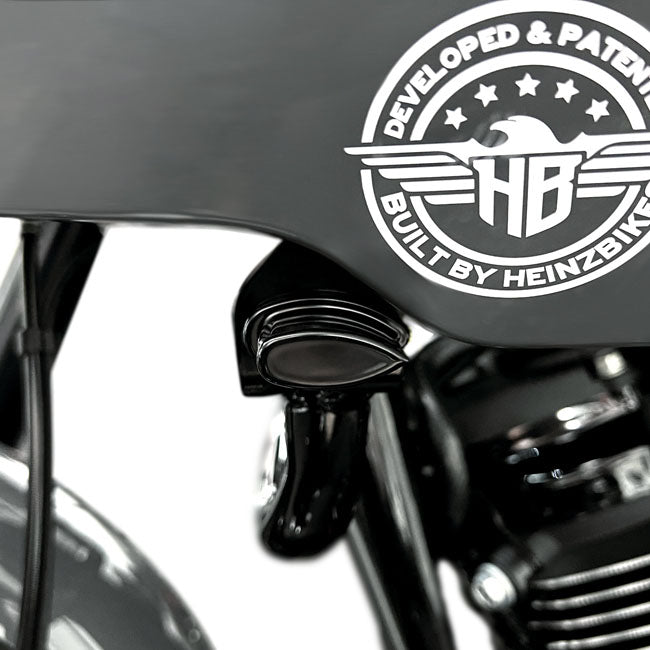 HeinzBikes, ST Micro front turn signals. Black anodized