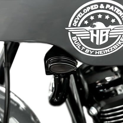 HeinzBikes, ST Micro front turn signals. Black anodized