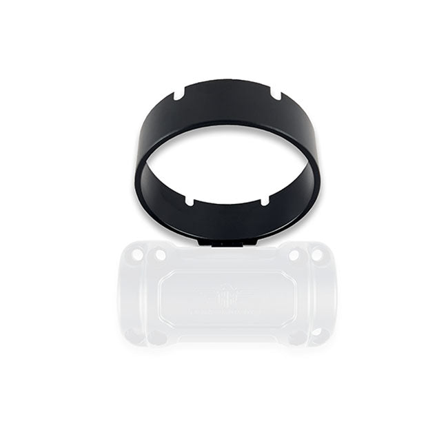 HeinzBikes, round 4" gauge mount. Black