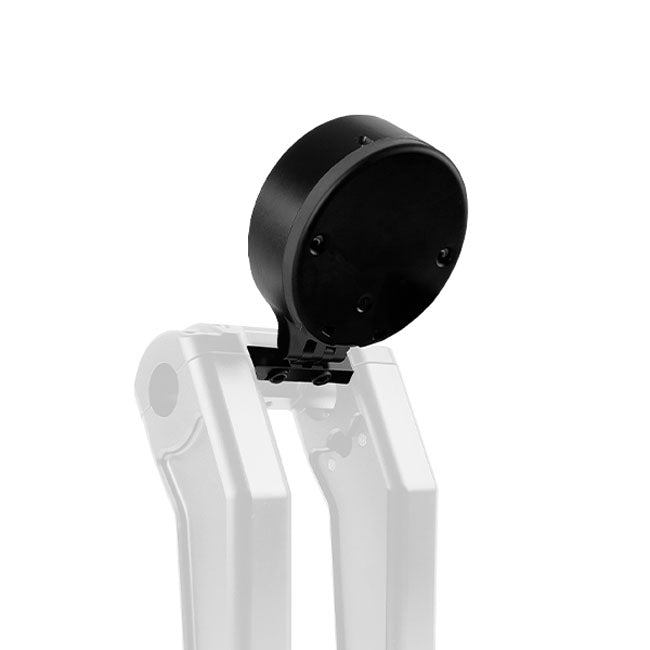 HeinzBikes, round 4" gauge mount. Black