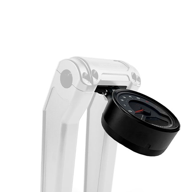 HeinzBikes, round 4" gauge mount. Black