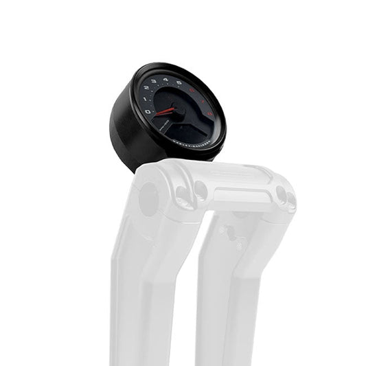 HeinzBikes, round 4" gauge mount. Black