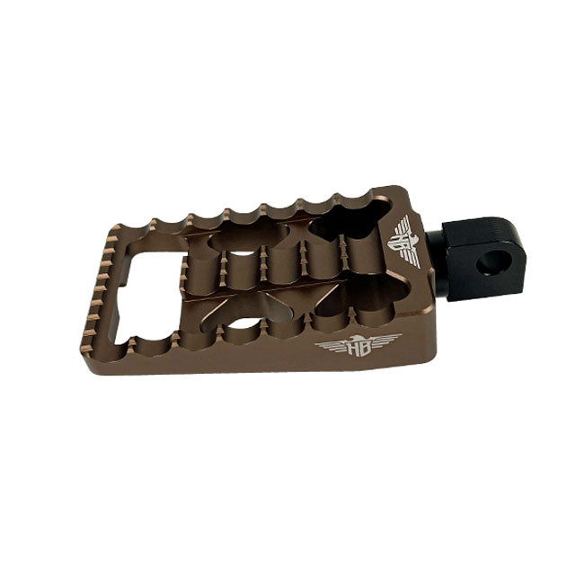 HeinzBikes, MX passenger foot pegs V1. Bronze