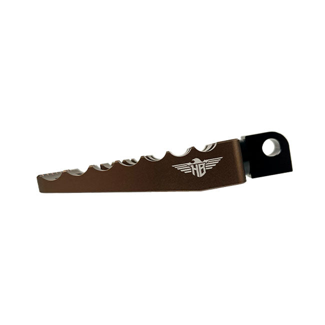 HeinzBikes, MX passenger foot pegs V1. Bronze