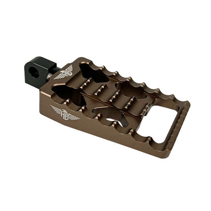 HeinzBikes, MX passenger foot pegs V1. Bronze