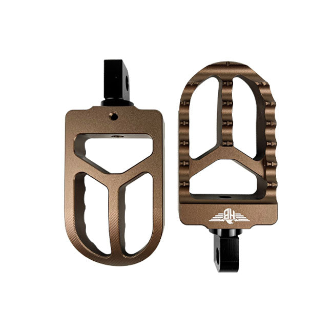 HeinzBikes, MX foot pegs V2. Bronze