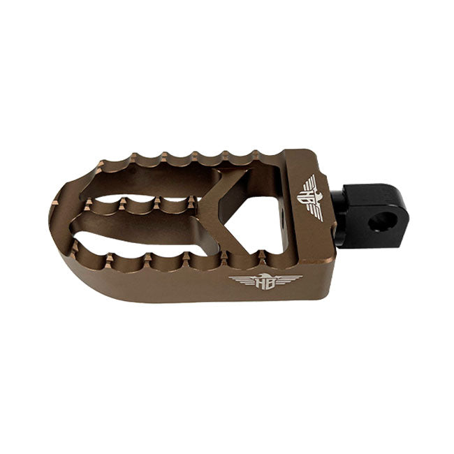 HeinzBikes, MX foot pegs V2. Bronze