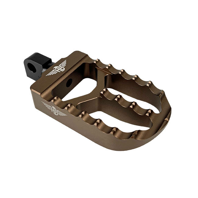 HeinzBikes, MX foot pegs V2. Bronze