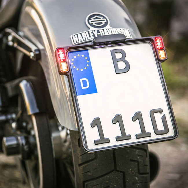 HeinzBikes, All-In license plate bracket with taillight