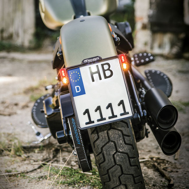 HeinzBikes, All-In license plate bracket with taillight